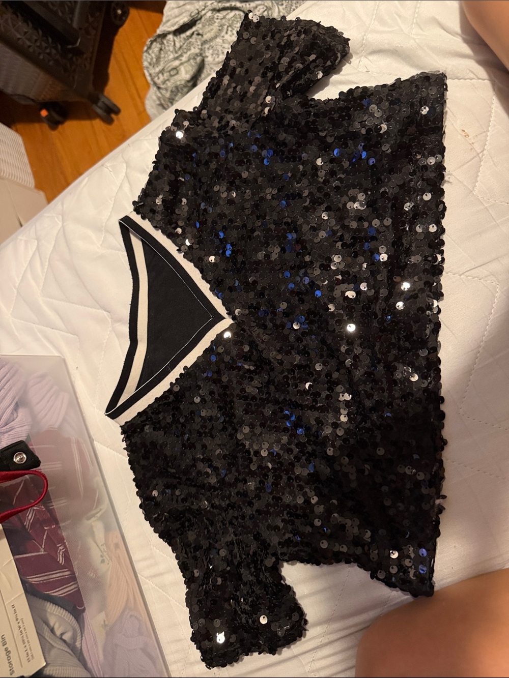 Weissman Black Sequin Girls' Top